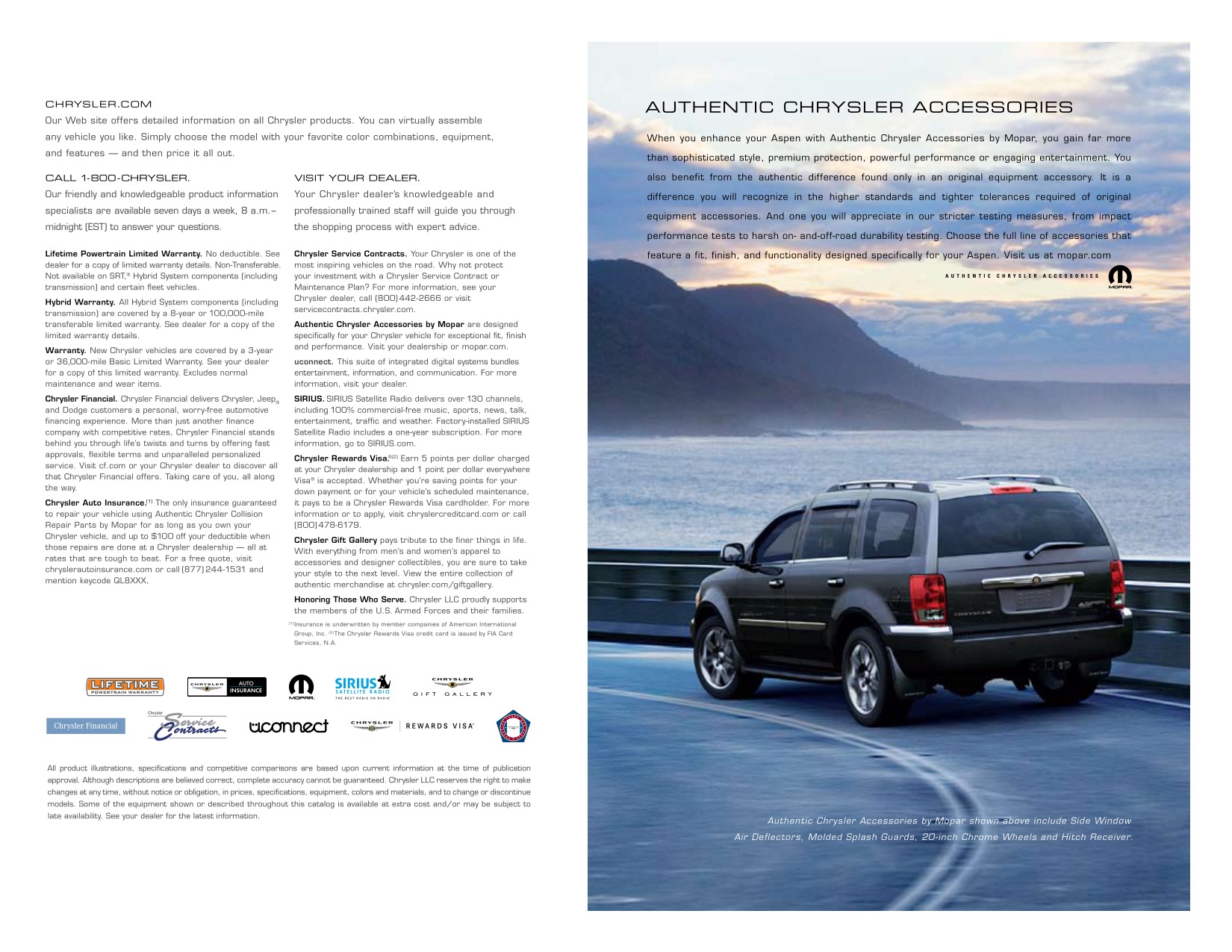 2009 Chrysler Aspen Brochure Page 9